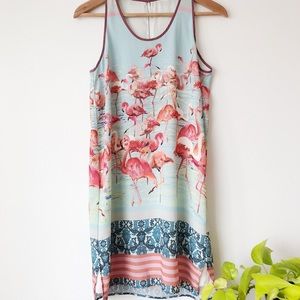 Anthropologie Flamingo Dress